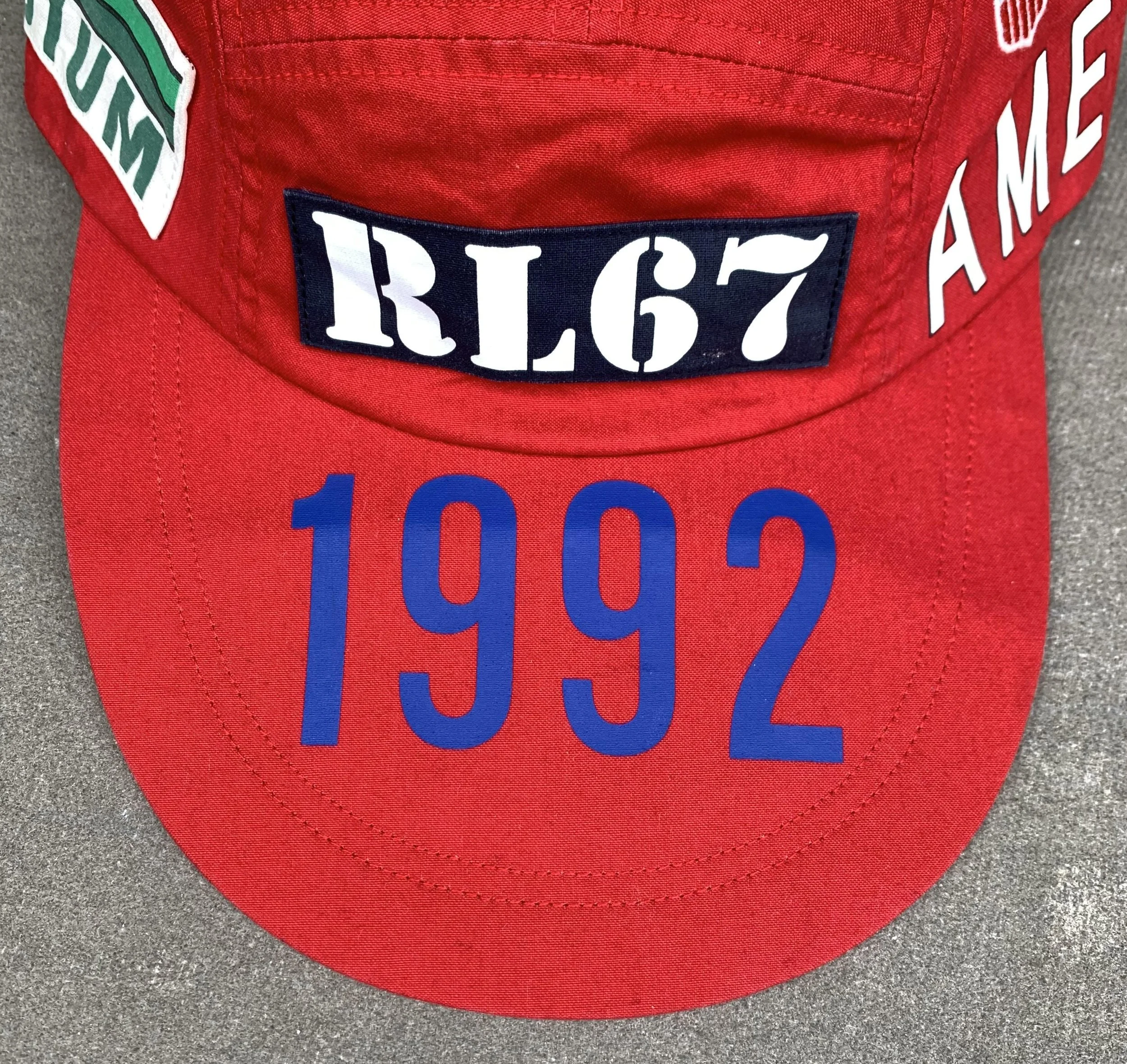 美品❗️Polo Stadium 1992 Long-Bill Cap 赤 楽天市場】【中古】POLO RALPH LAURENキャップ THE LIMITED